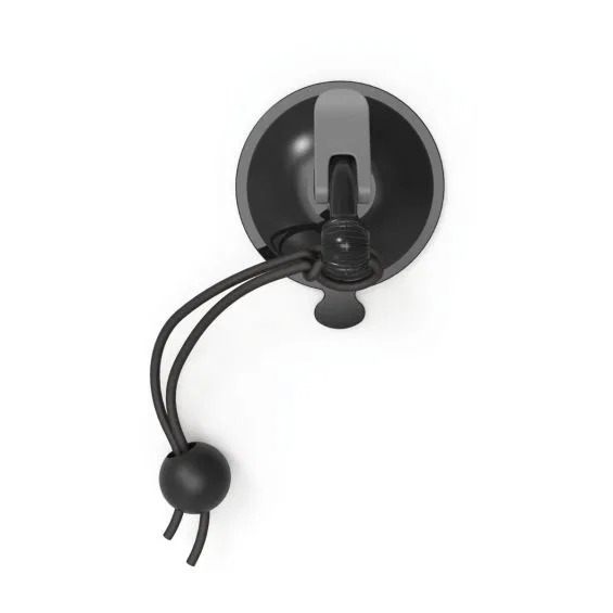 XV1-967-2 – BRACKETRON Suction Cup, Use To Secure Hats/ Life Jackets/ Towels/ Paddles Black Pack Of 3